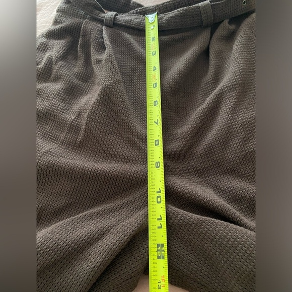 TOKUKO 1er VOL Brown Waffle Pants Made in Japan 24" Waist Hi Rise Wide Leg - Picture 12 of 13